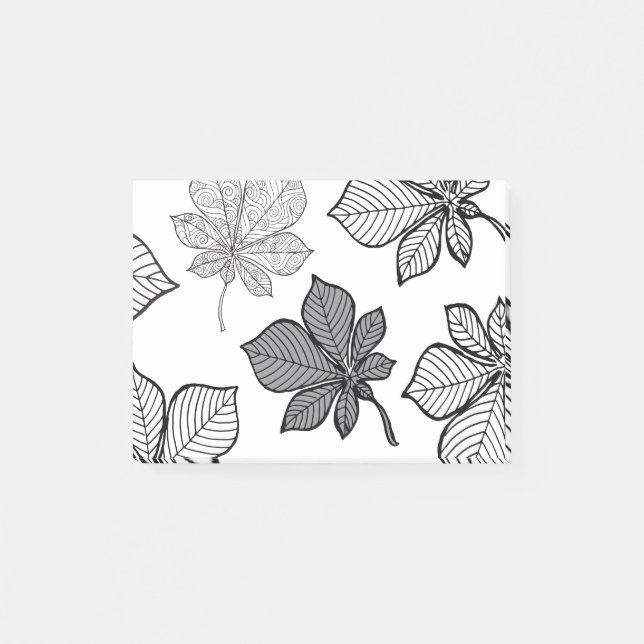 Notas Post-it® Hojas estilizadas 2 (Anverso)