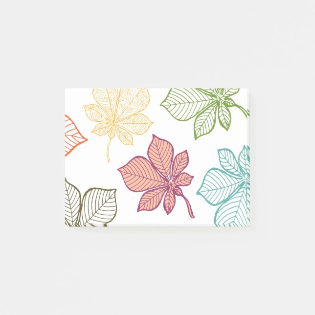 Notas Post-it® Hojas estilizadas 8 (Anverso)