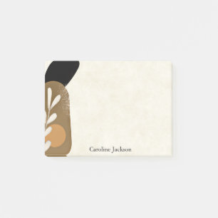 Notas Post-it® Hojas minimalistas y personalizadas de piedra
