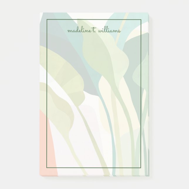 Notas Post-it® Hojas tropicales (Anverso)