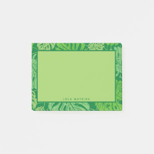 Notas Post-it® Hojas tropicales de Monstera