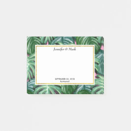 Notas Post-it® Hojas tropicales Foliage Green & Lush
