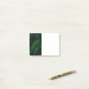 Notas Post-it® Hojas tropicales verdes exóticas y oscuras