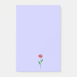 Notas Post-it® Hojas verdes rojas de un solo estilo Art Deco