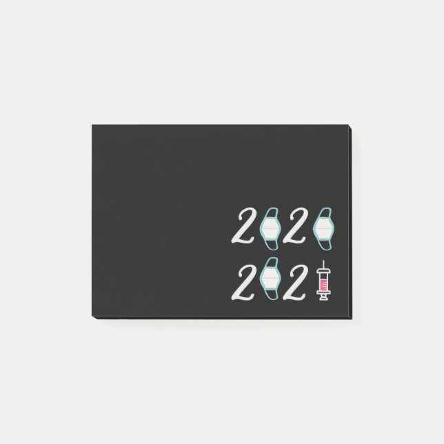 Notas Post-it® Hola 2021 Adiós 2020 - Finalmente ha terminado (Anverso)