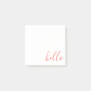 Notas Post-it® Hola de script