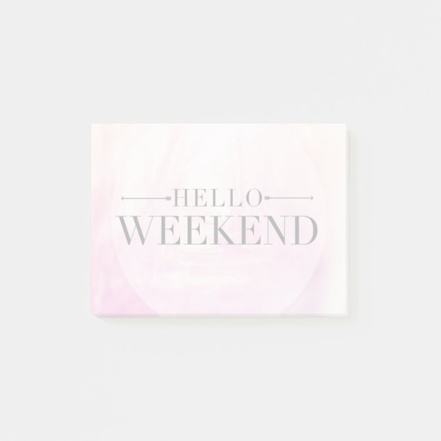 Notas Post-it® Hola fin de semana (Anverso)