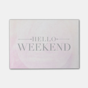 Notas Post-it® Hola fin de semana