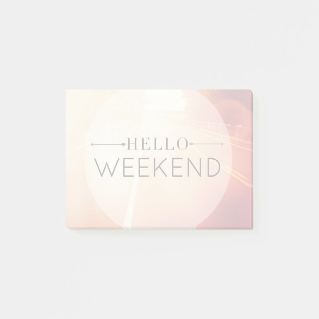 Notas Post-it® Hola fin de semana 3 (Anverso)