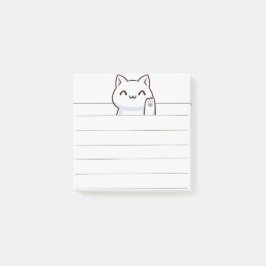 Notas Post-it® Hola gatito lindo simple