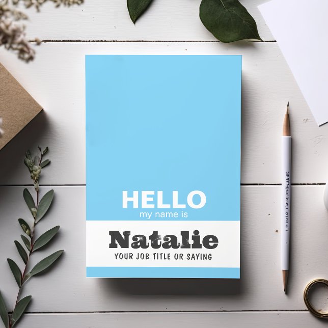 Notas Post-it® Hola Mi Nombre Es Un Personalizado De Monograma De (Subido por el creador)