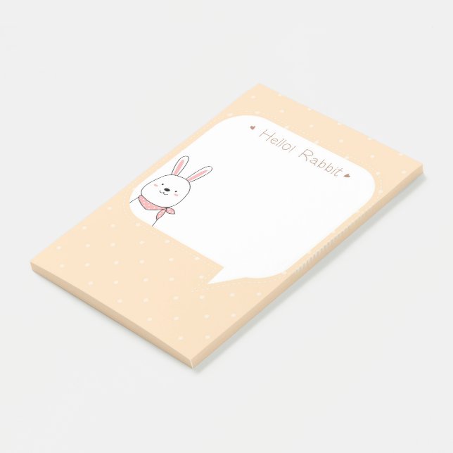 Notas Post-it® Hola Rabbit (En perspectiva)