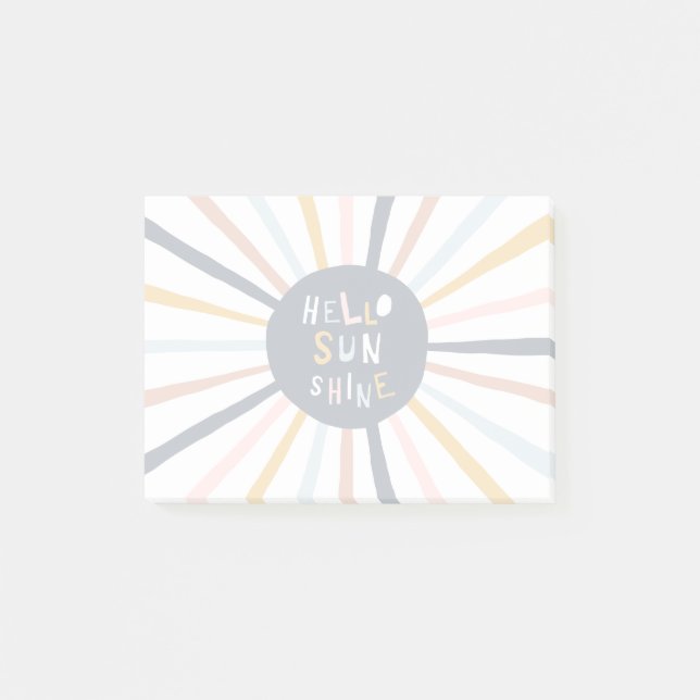 Notas Post-it® Hola Sunshine (Anverso)