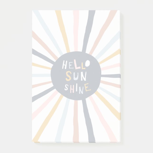 Notas Post-it® Hola Sunshine (Anverso)