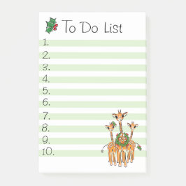 Notas Post-it® Holiday Giraffe