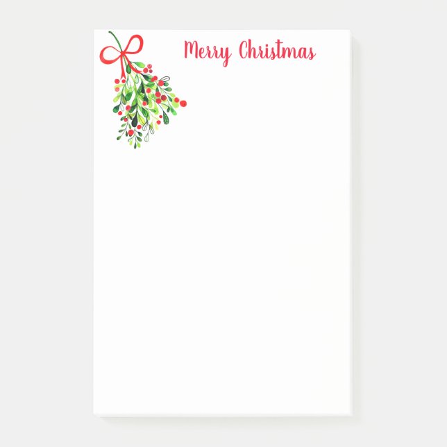 Notas Post-it® Holiday Post-it-Notes-Mistletoe (Anverso)