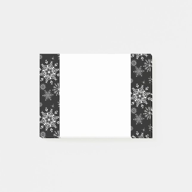 Notas Post-it® Holiday Post it Notes-Snowflakes (Anverso)