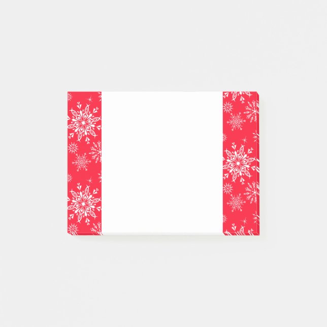 Notas Post-it® Holiday Post it Notes-Snowflakes (Anverso)