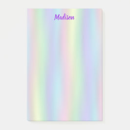Notas Post-it® Holograma arcoiris suave | Personalizado