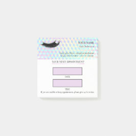 Notas Post-it® Holographic Lash appointment