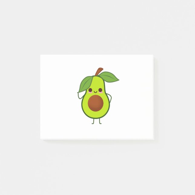 Notas Post-it® Hombre aguacate (Anverso)