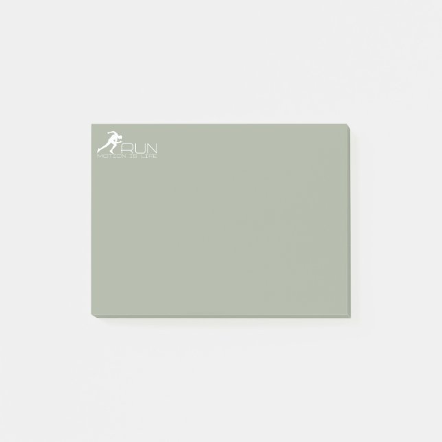 Notas Post-it® Hombre corriendo (Anverso)