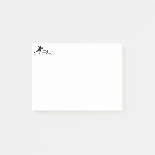 Notas Post-it® Hombre en ejecución (Anverso)