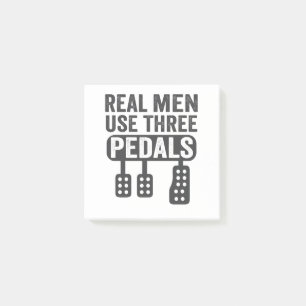 Notas Post-it® Hombres Reales Usan Tres Pedales Graciosos Chico D