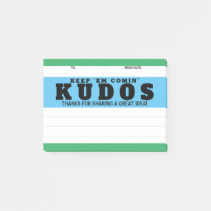 Notas Post-it® Homenaje a gran idea de reconocimiento post-