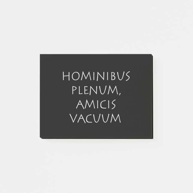 Notas Post-it® Hominibus plenum amicis vacío (Anverso)