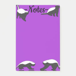 Notas Post-it® Honey Badgers