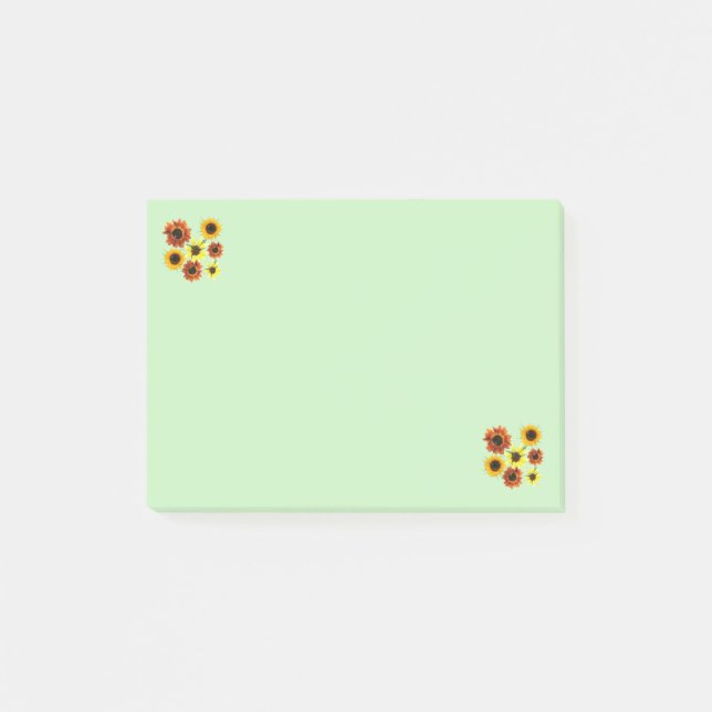 Notas Post-it® Honey Bees on Sunflowers Post (Anverso)