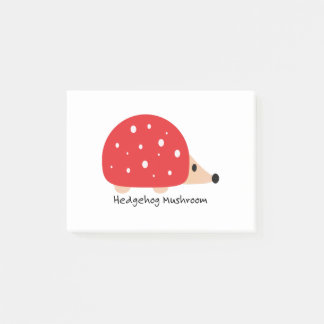 Notas Post-it® Hongo hedgehog lindo y gracioso