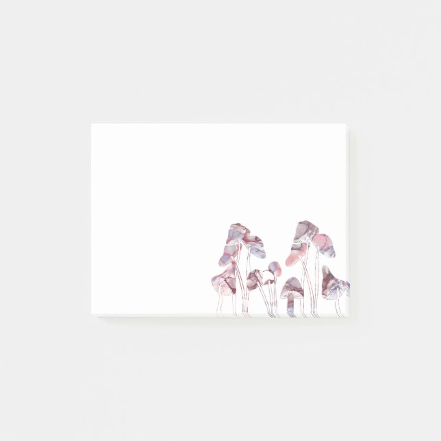Notas Post-it® Hongos de tinta morada (Anverso)