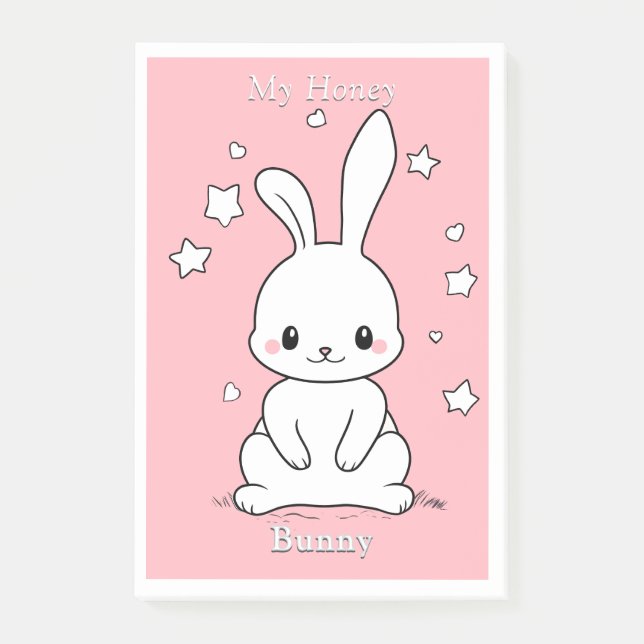 Notas Post-it® Honney Bunny (Anverso)