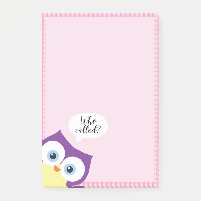Notas Post-it® Hoot Owl Woodland Animal Wildlife Cute Whimsical (Anverso)