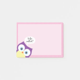 Notas Post-it® Hoot Owl Woodland Animal Wildlife Whimsical