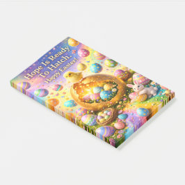 Notas Post-it® Hope is ready to hatch magical happy Easter Post-i