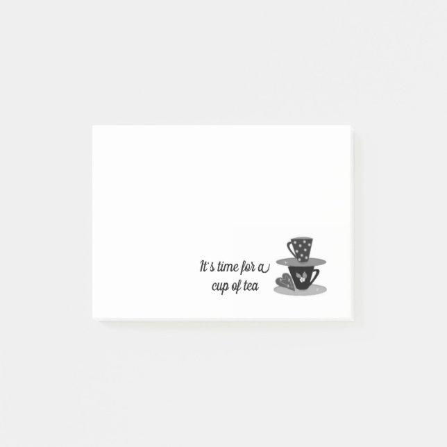 Notas Post-it® Hora para una taza de té (Anverso)