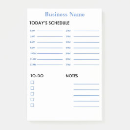 Notas Post-it® Horario diario y por hora