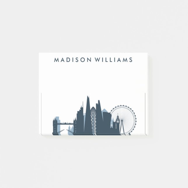 Notas Post-it® Horizonte de la ciudad de Londres (Anverso)