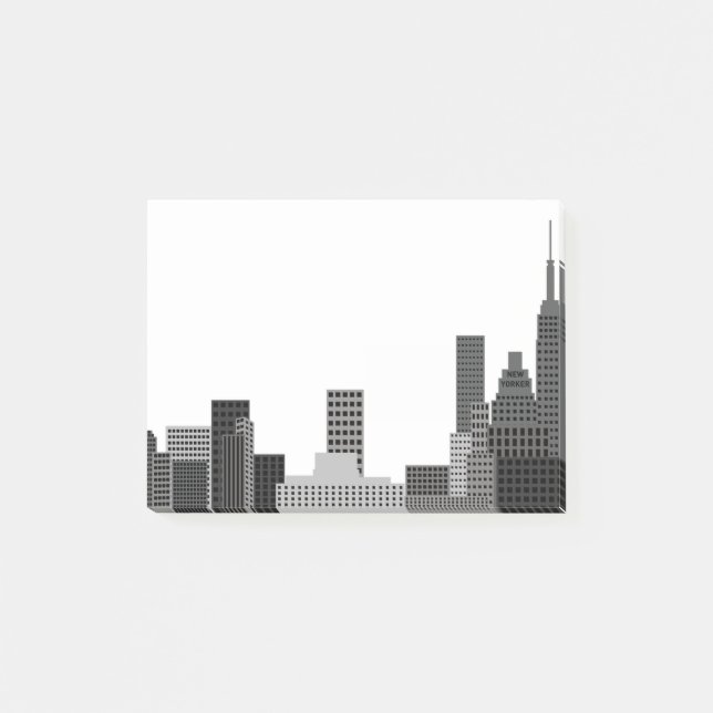Notas Post-it® Horizonte de la ciudad de Nueva York (Anverso)