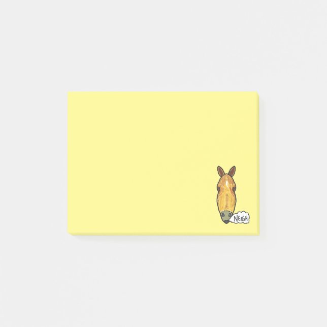 Notas Post-it® Horse Face Neigh (Anverso)