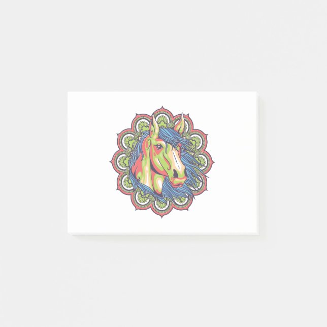 Notas Post-it® Horse Mandala (Anverso)
