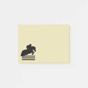 Notas Post-it® Horse Show Hunter Jumper Silhouette