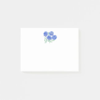 Notas Post-it® Hortensias acuarela