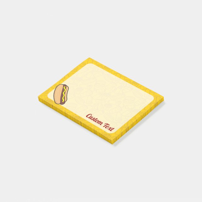 Notas Post-it® Hotdog (En perspectiva)