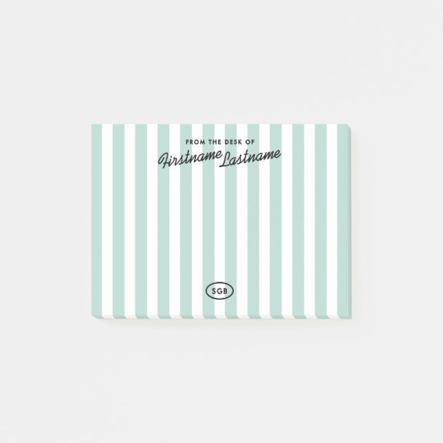Notas Post-it® Hotel Retro California Rayado Memo (Anverso)
