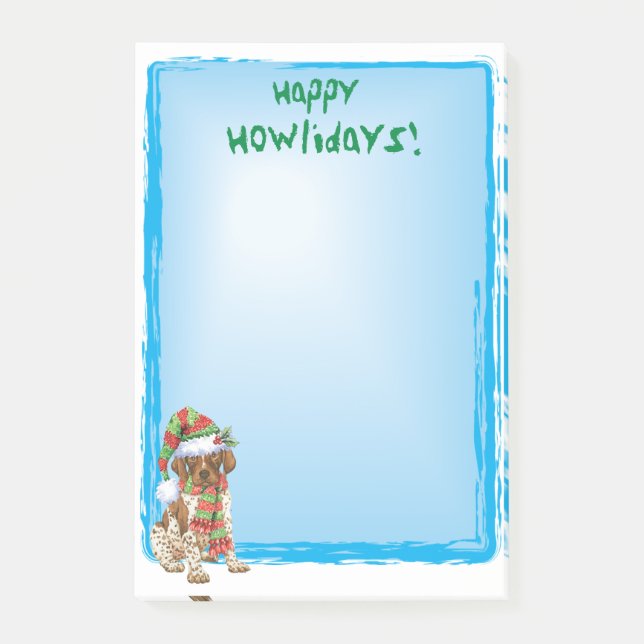 Notas Post-it® Howlidays feliz GSP (Anverso)