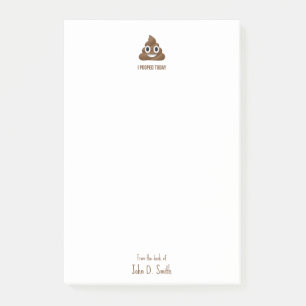 Notas Post-it® Hoy Me Puse Emoticon Sonriente Personalizado